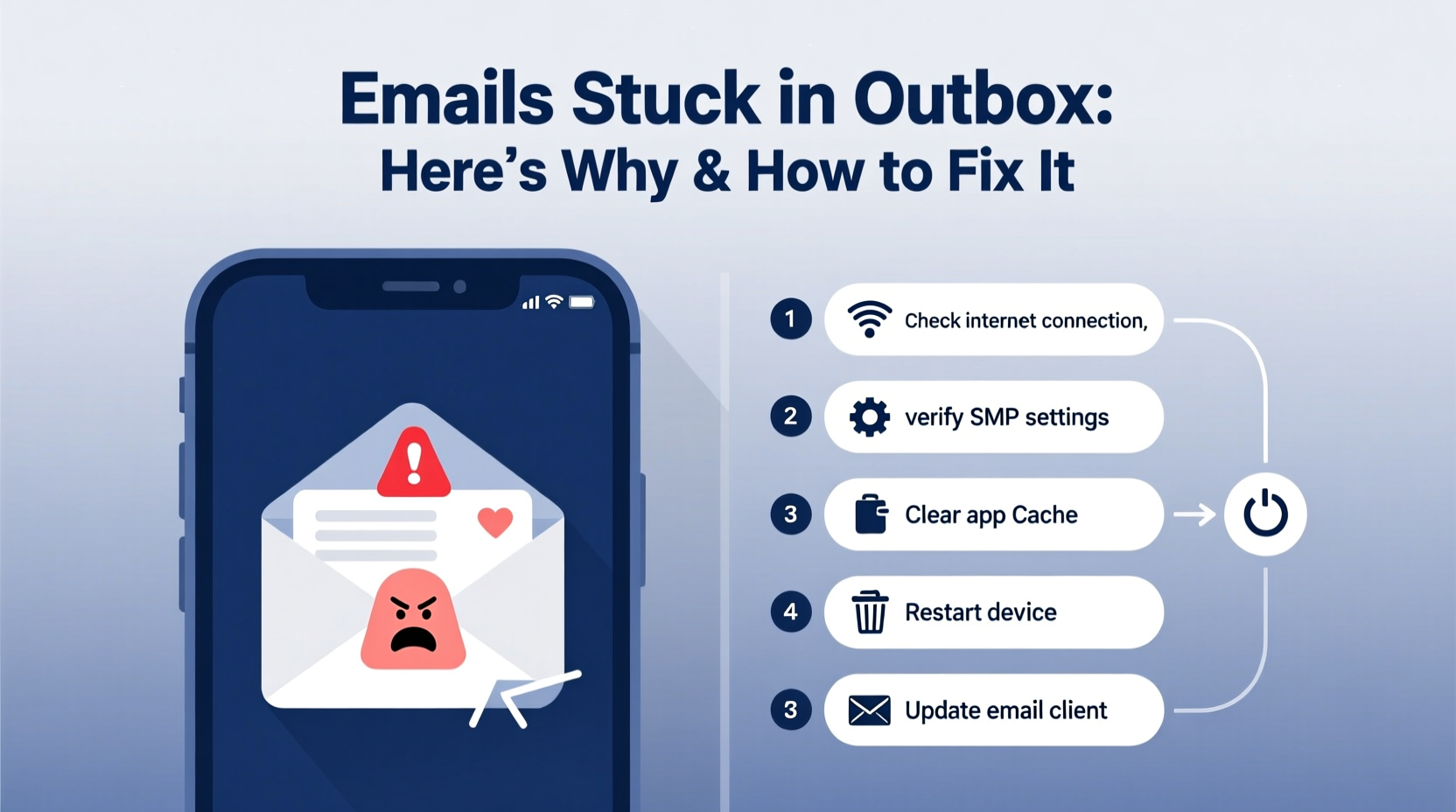 emails stuck in outbox heres why how to fix it