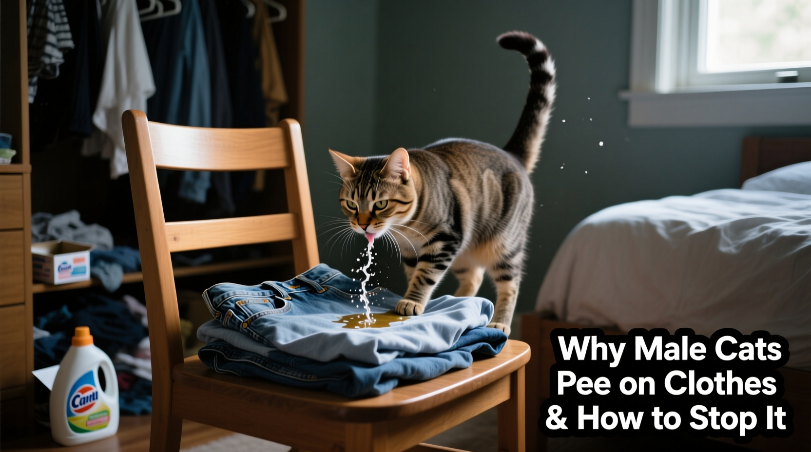 cat peeing on clothes reasons solutions for male cats