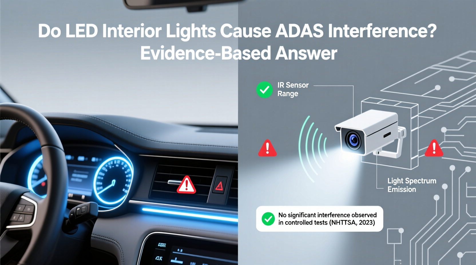 led interior lights adass interference