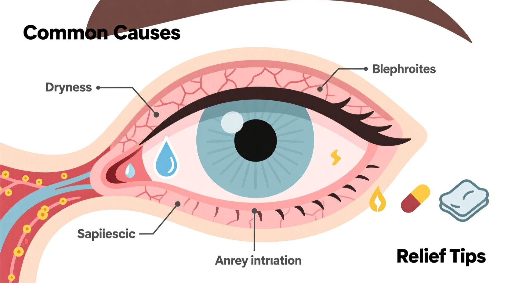 itchy inner eye corner common causes and relief tips
