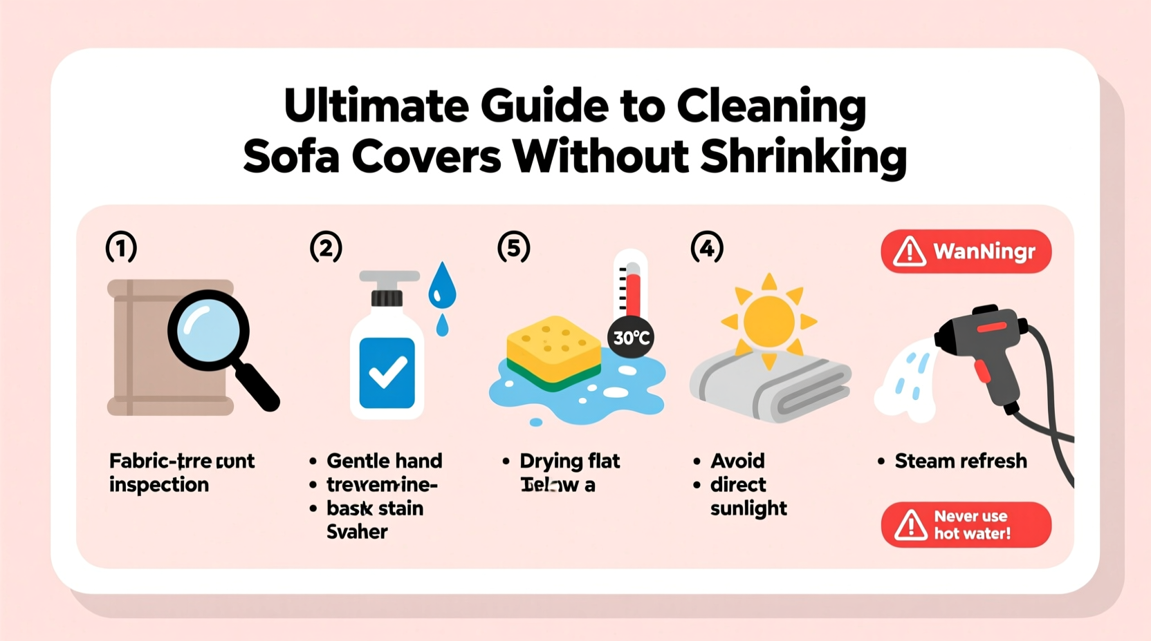 Ultimate Guide To Cleaning Sofa Covers Without Shrinking Tips For Safe ...