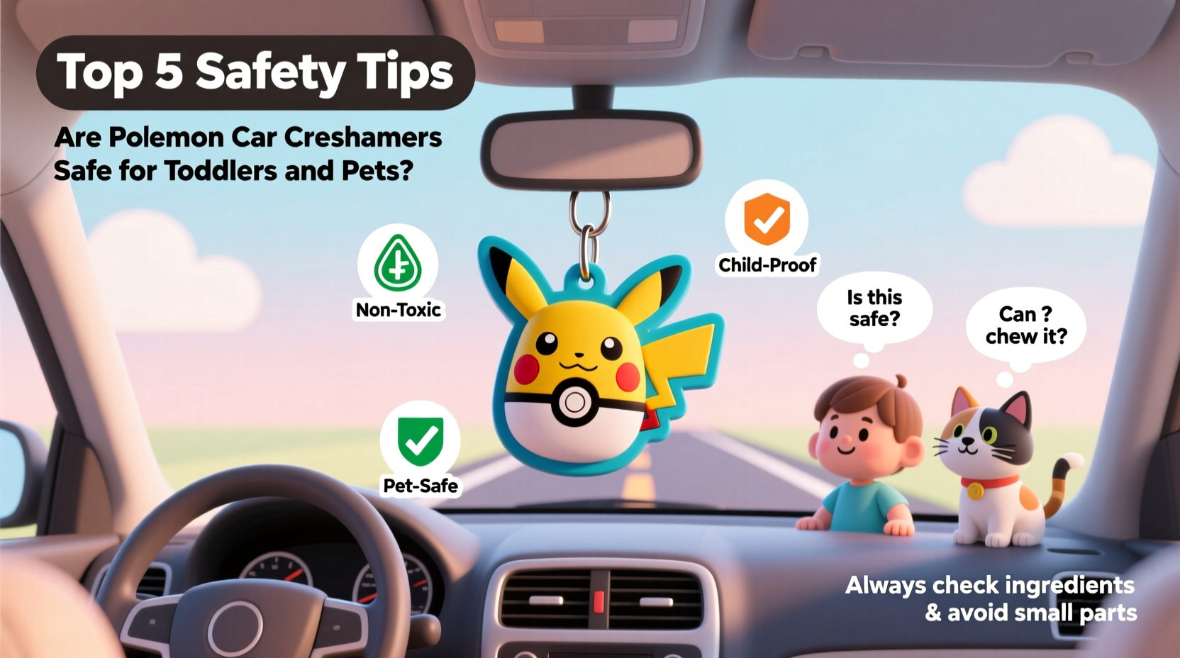 Are Pokémon Car Fresheners Safe for Toddlers and Pets?