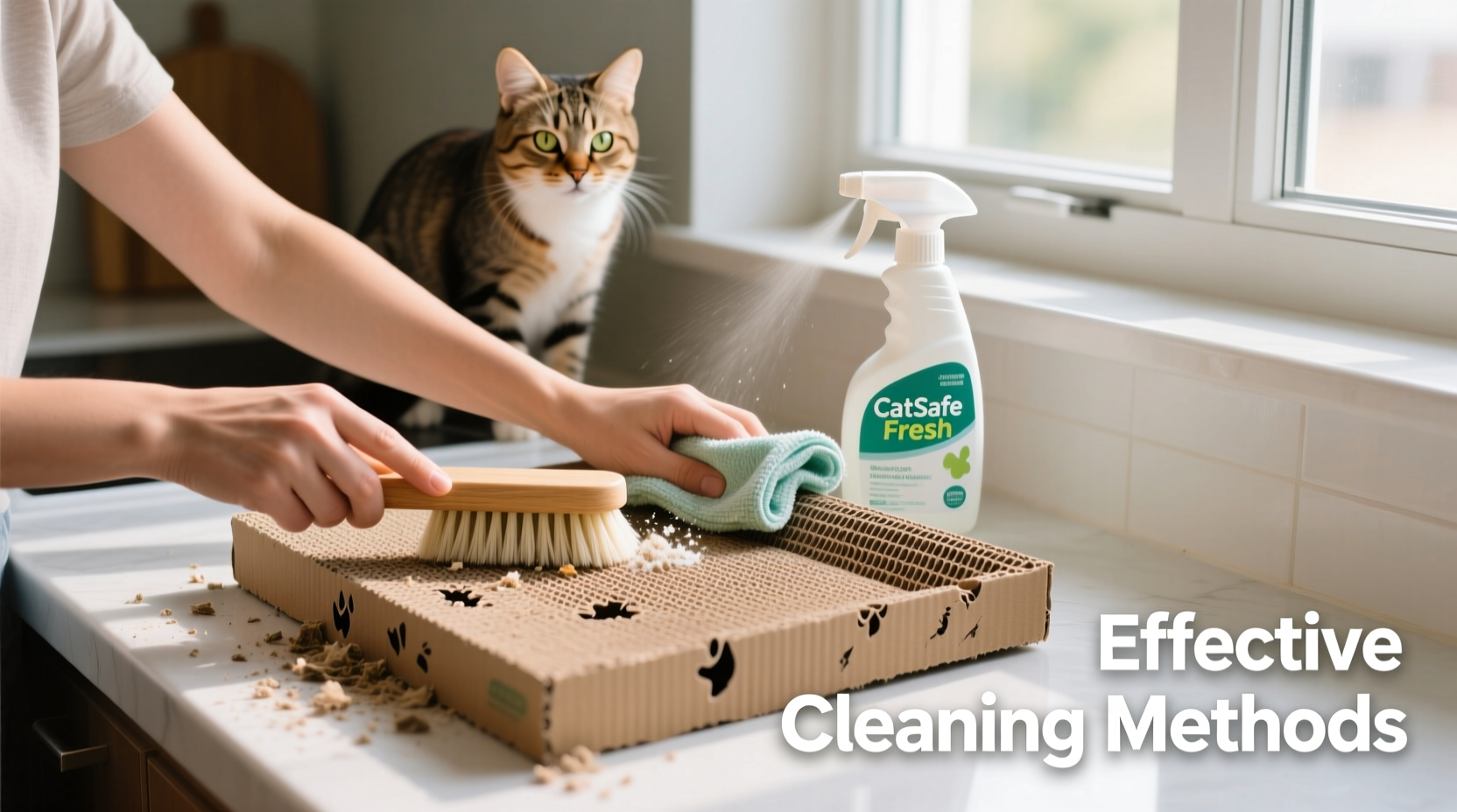 effective methods to clean and refresh your corrugated cardboard scratching board for cats