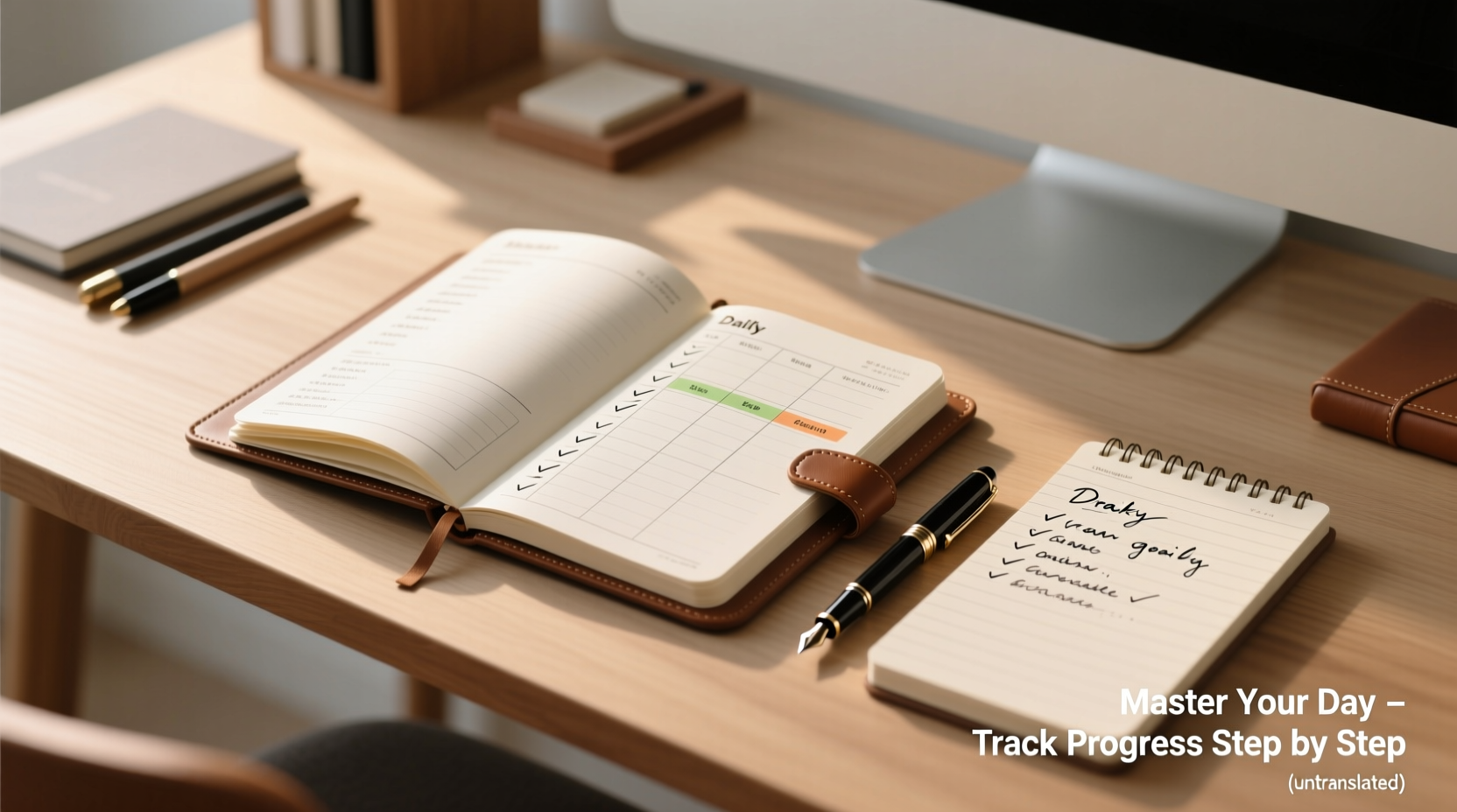 mastering progress tracking a step by step guide to using daily planners and notebooks effectively