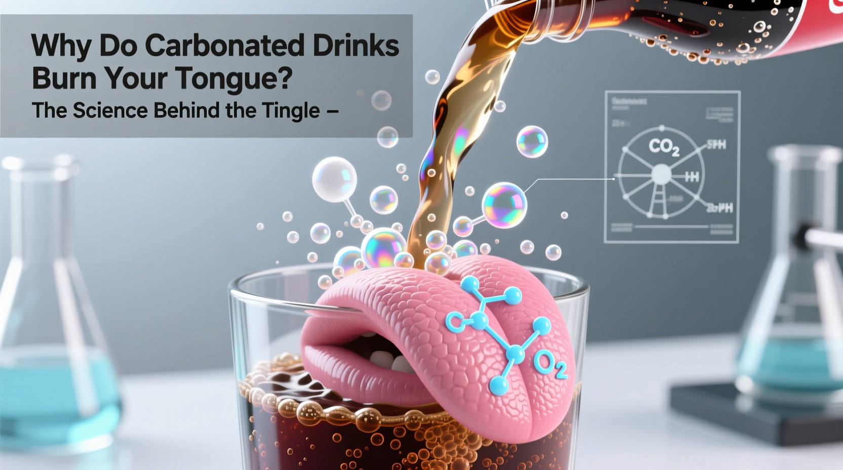 why do carbonated drinks burn your tongue the science behind the tingle