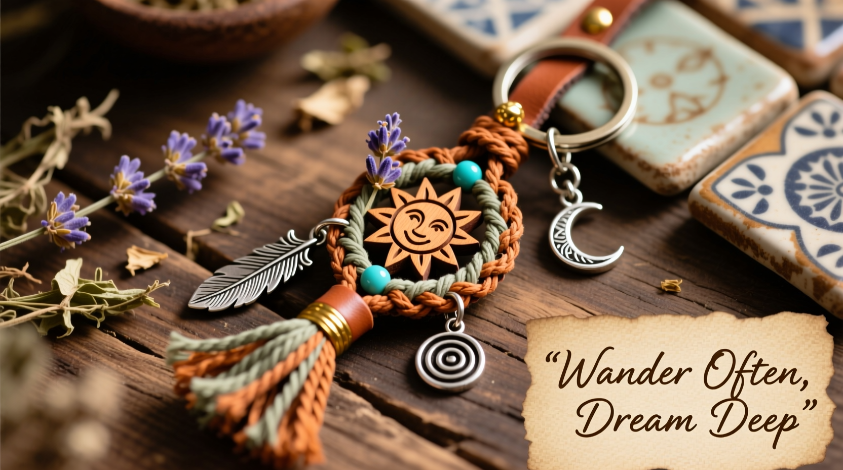 creative ways to personalize a bohemian keychain for a unique style