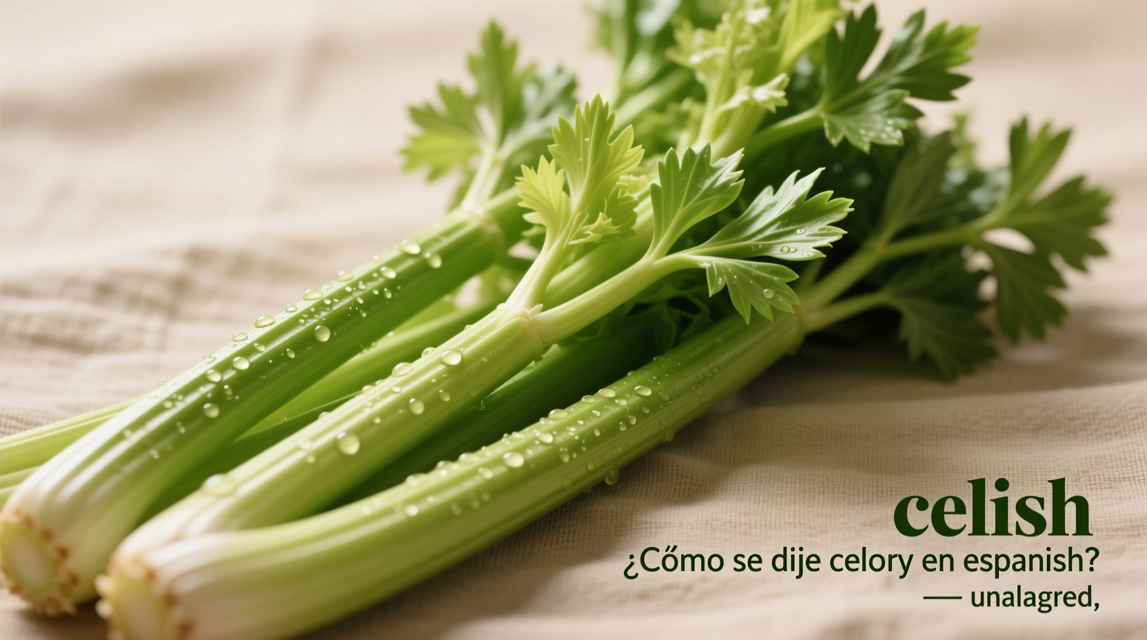 How to Say Celery in Spanish: Apio Translation Guide