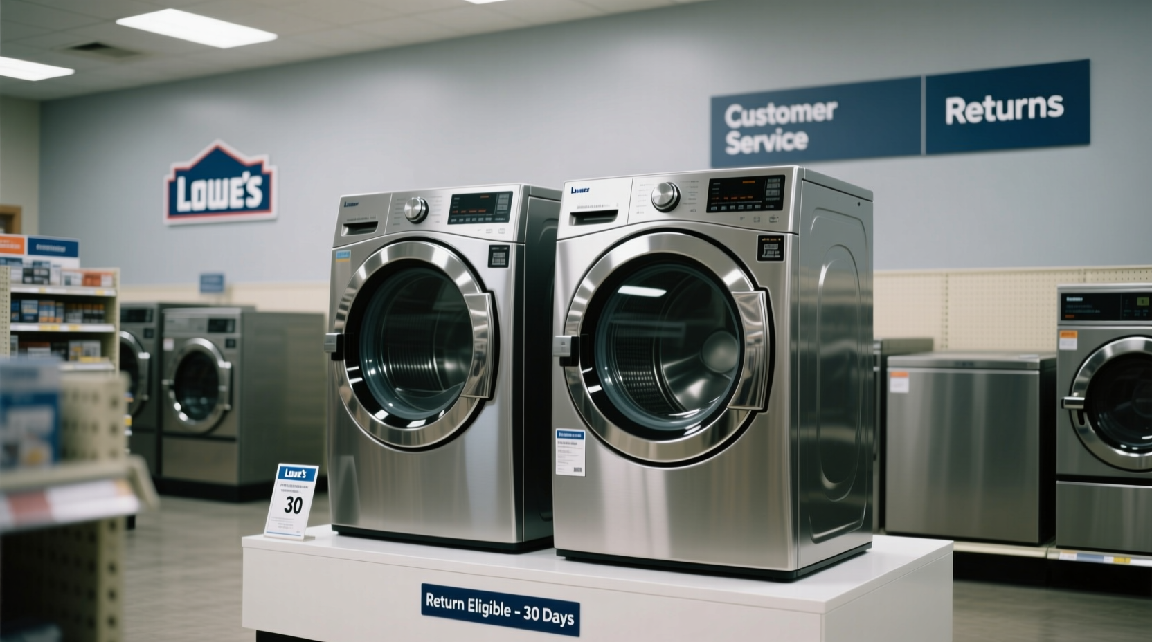 lowes washer and dryer return policy