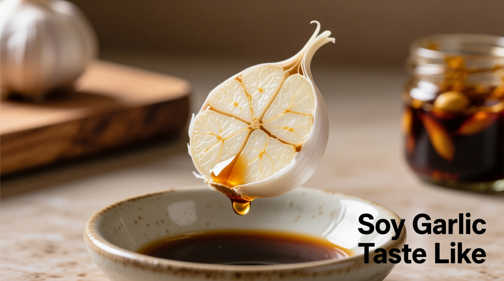 soy garlic taste like