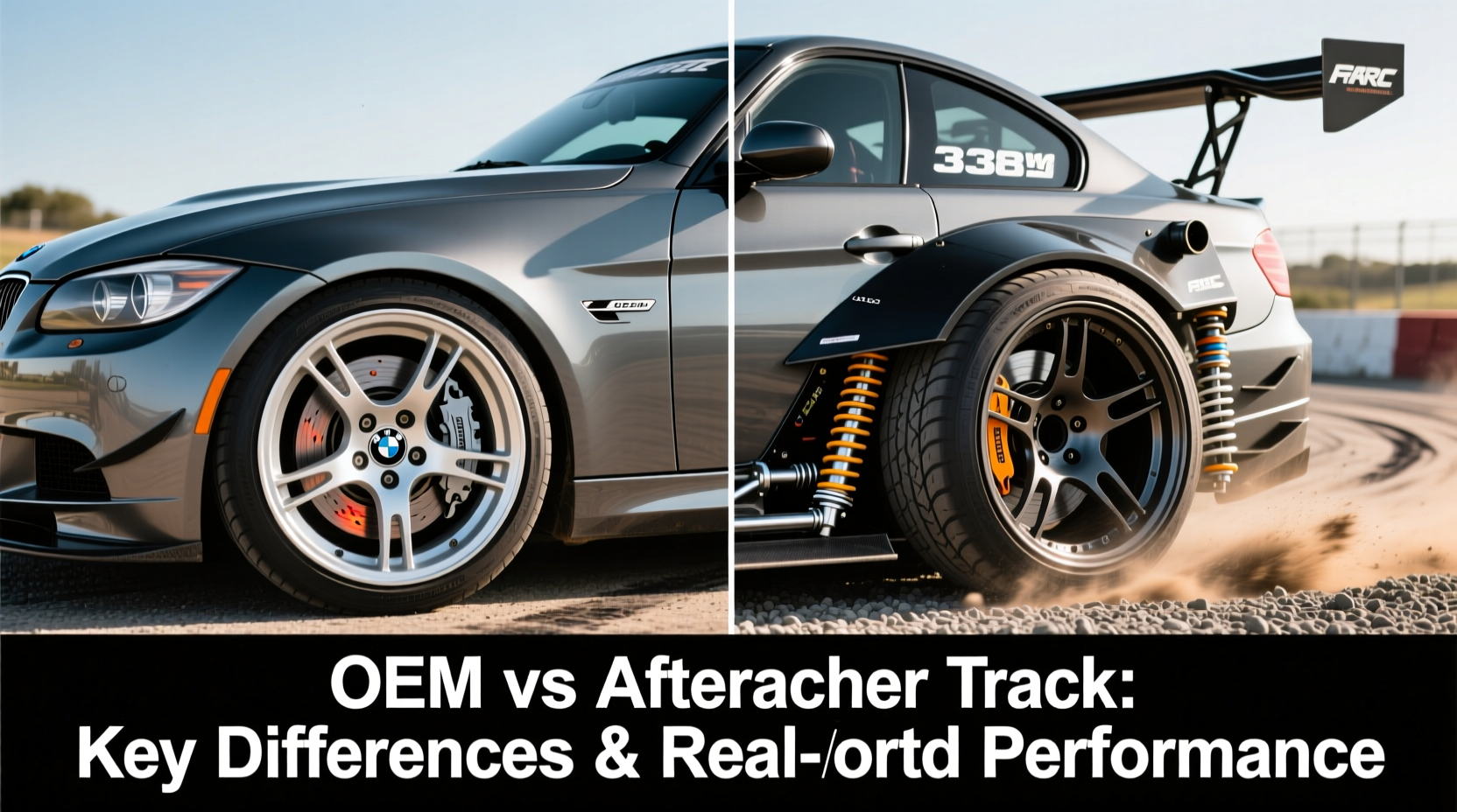 e90 335i oem vs aftermarket track