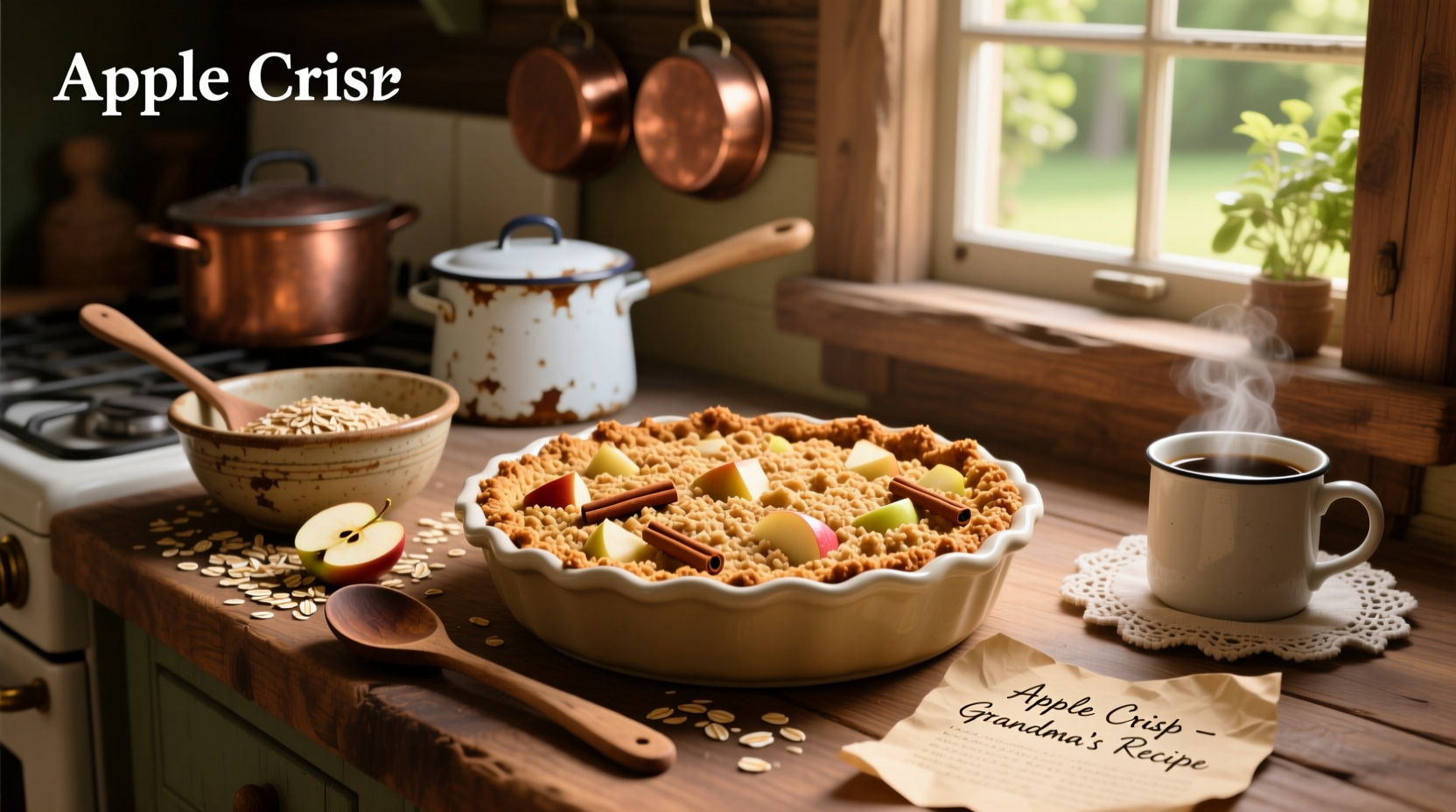 apple crisp with pie filling oats