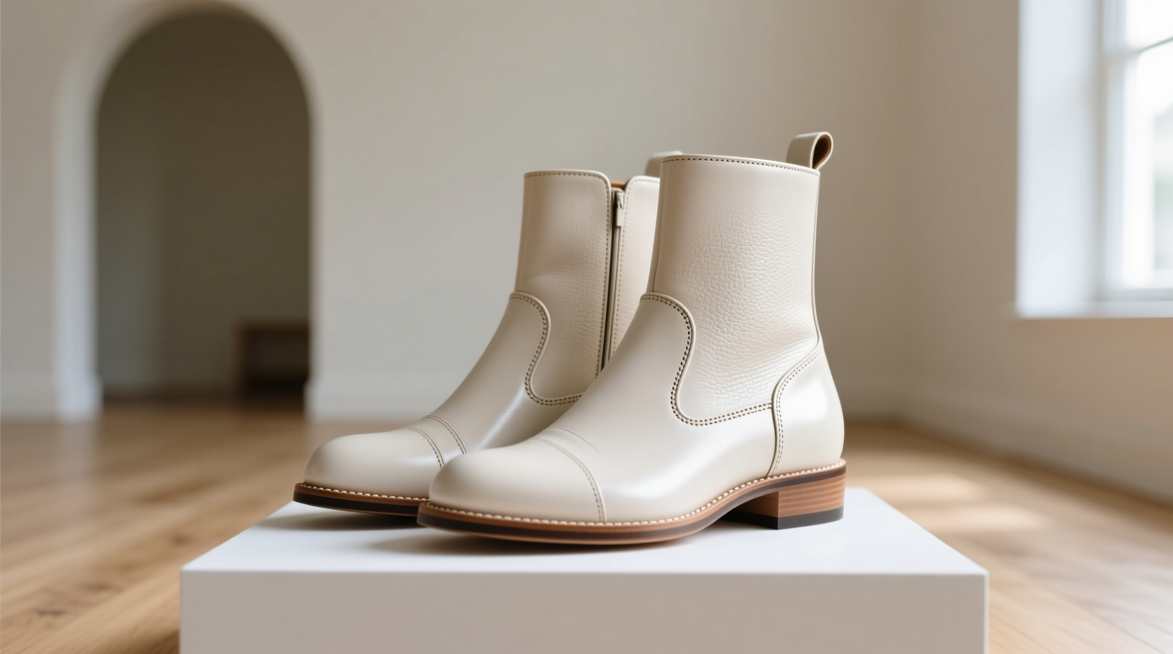 clean leather boots