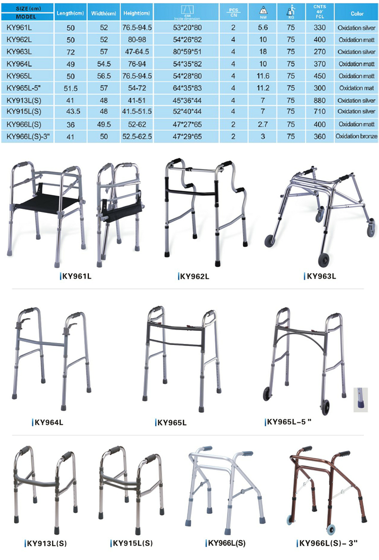 Kaiyang Ky913L(S) For Independence Walking Aids India Balance Problems Walking Aids For Sale