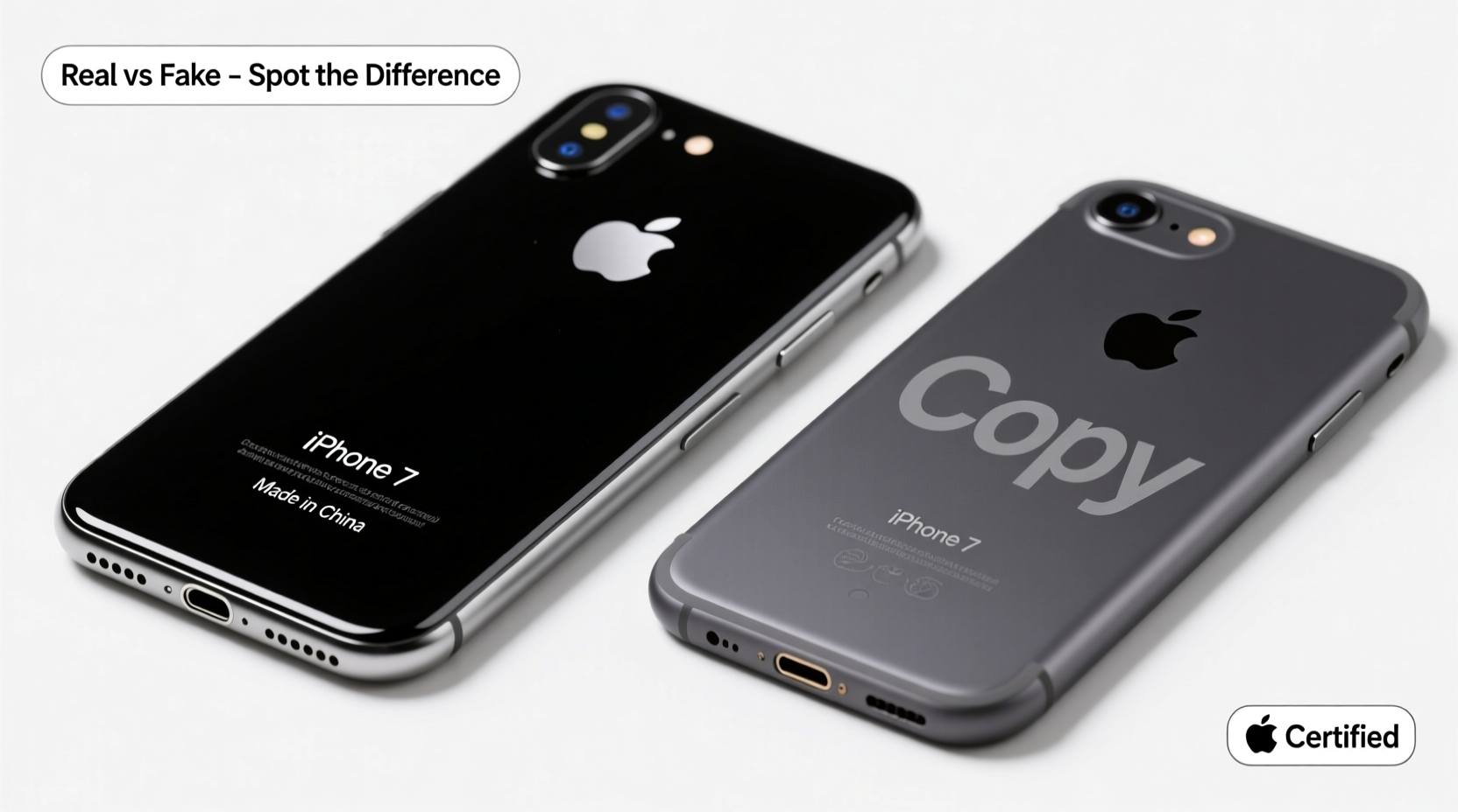 real vs fake iphone 7 how can you tell if that deal is too good to be true