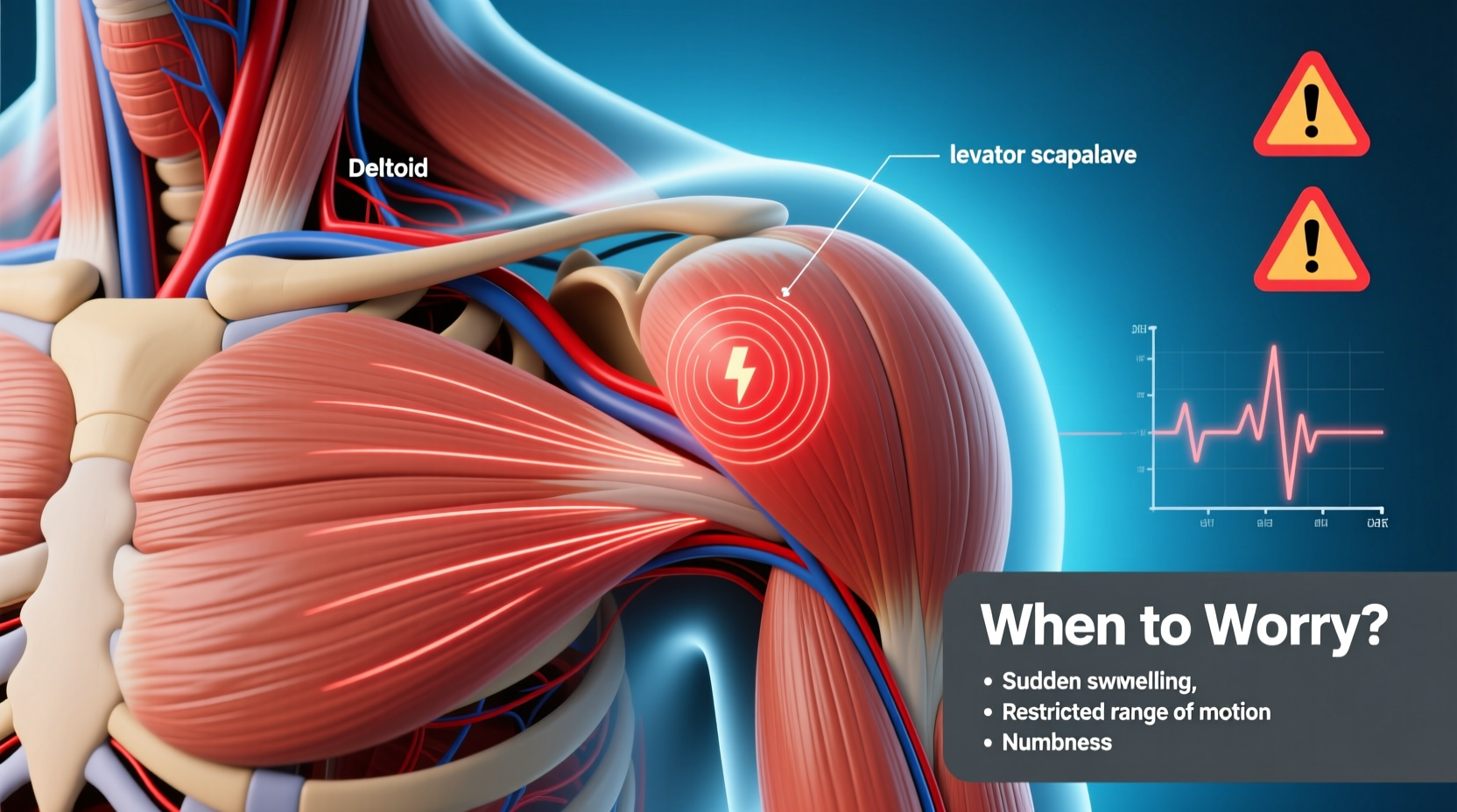 pulsating shoulder causes relief and when to worry