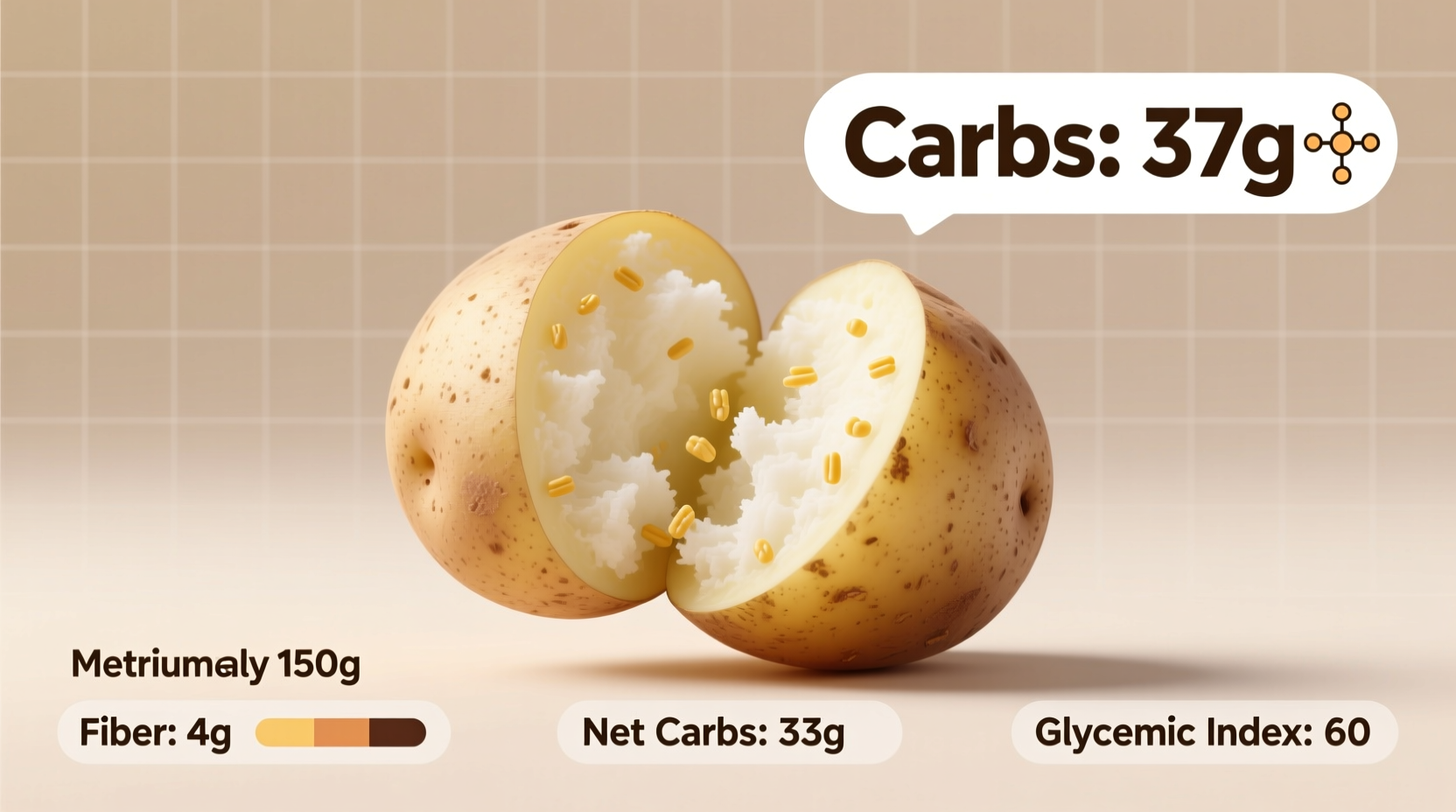 Carbs in a Medium Potato: Exact Count & Nutrition Facts