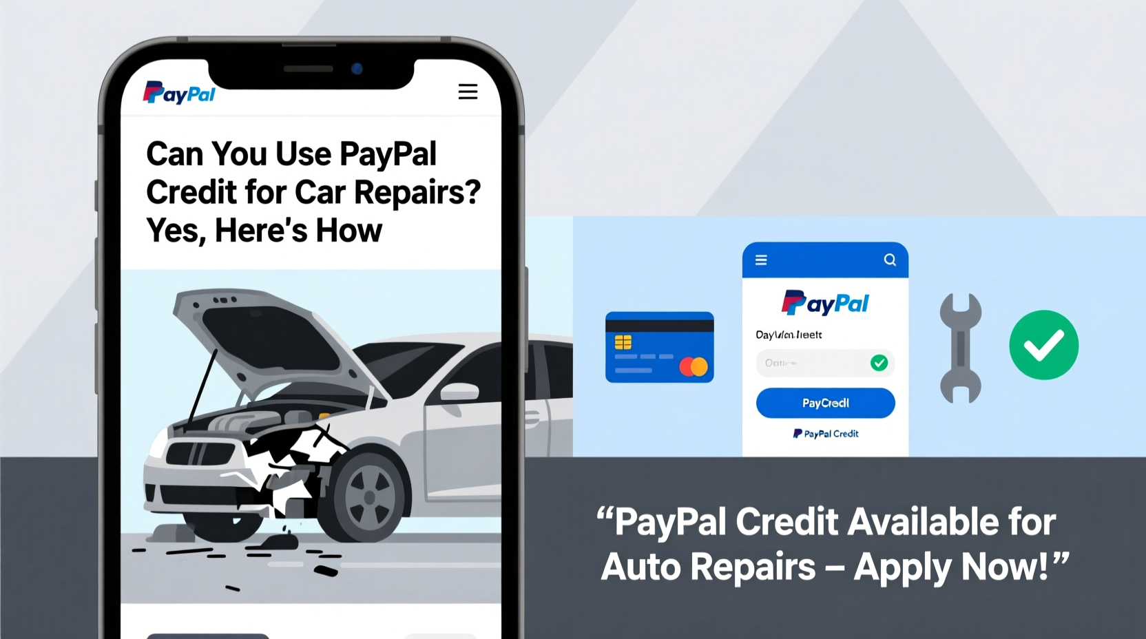 can i use paypal credit for car repairs