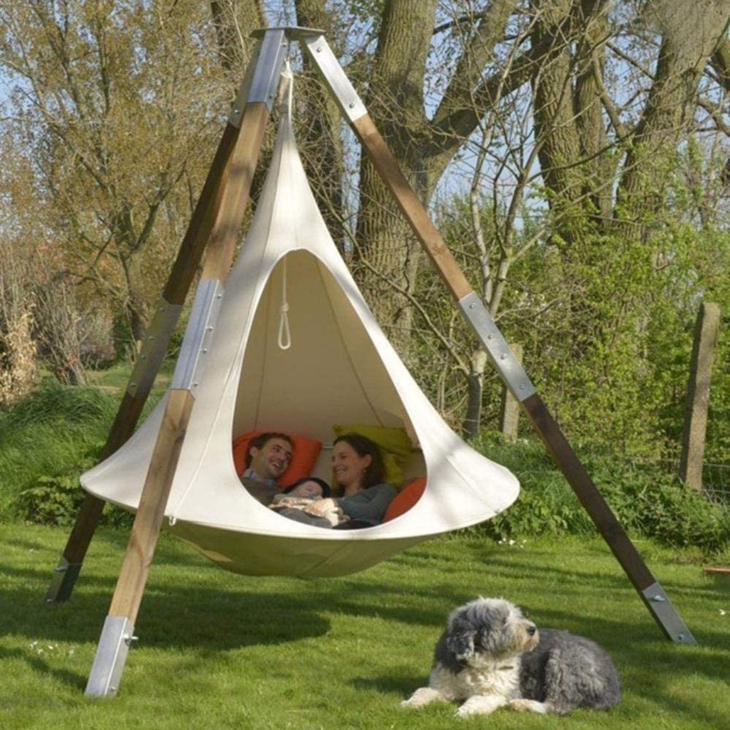 HOMFUL Teepee Tree Pod Portable Outdoor Hammock for Kids