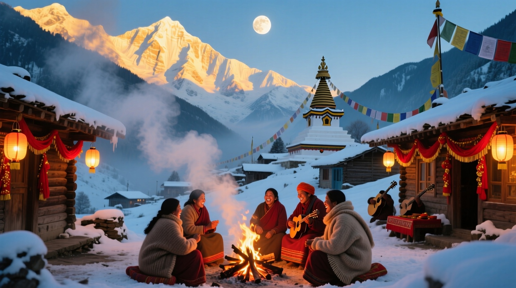 where to see snow for new year