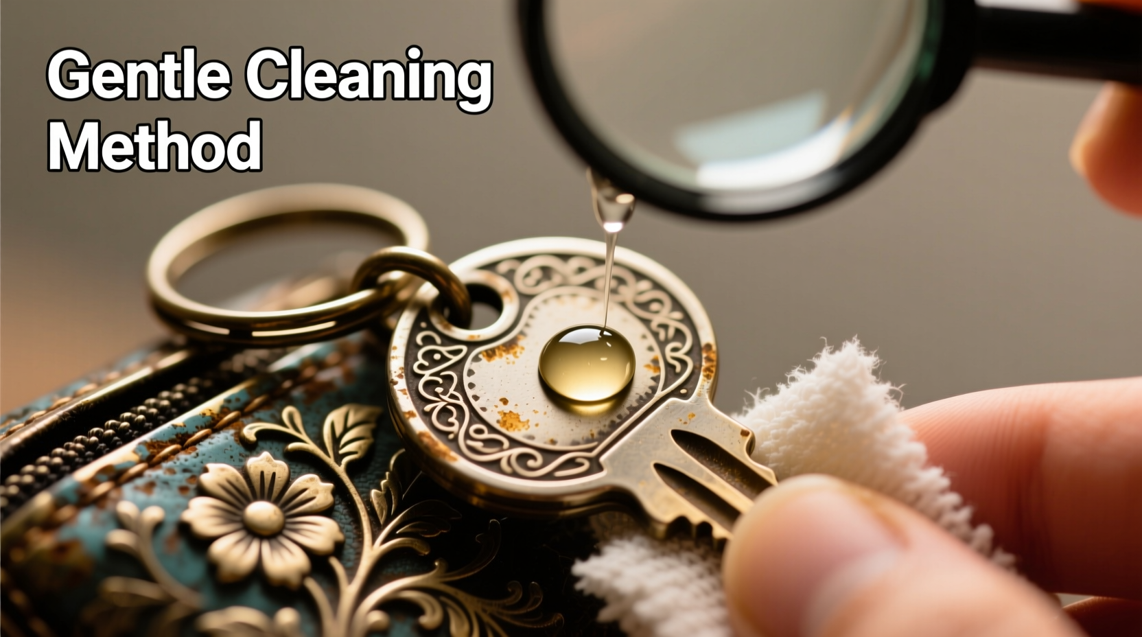 how to clean a metal bag charm keychain gentle methods to restore shine without damage