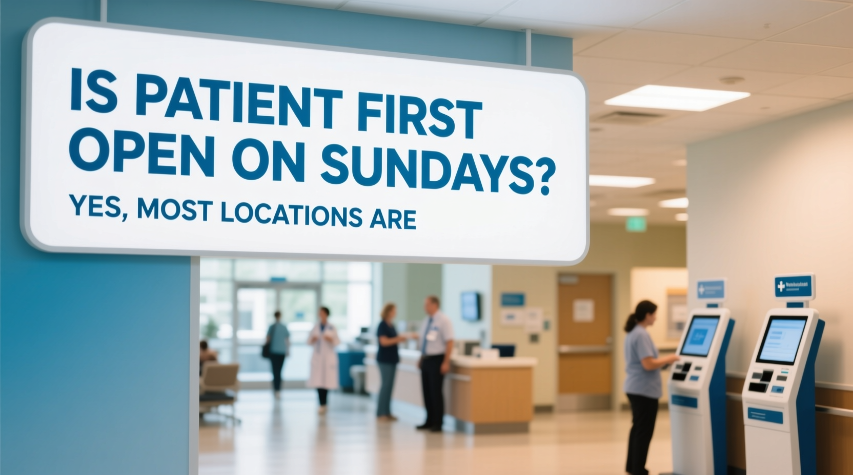 is patient first open on sundays