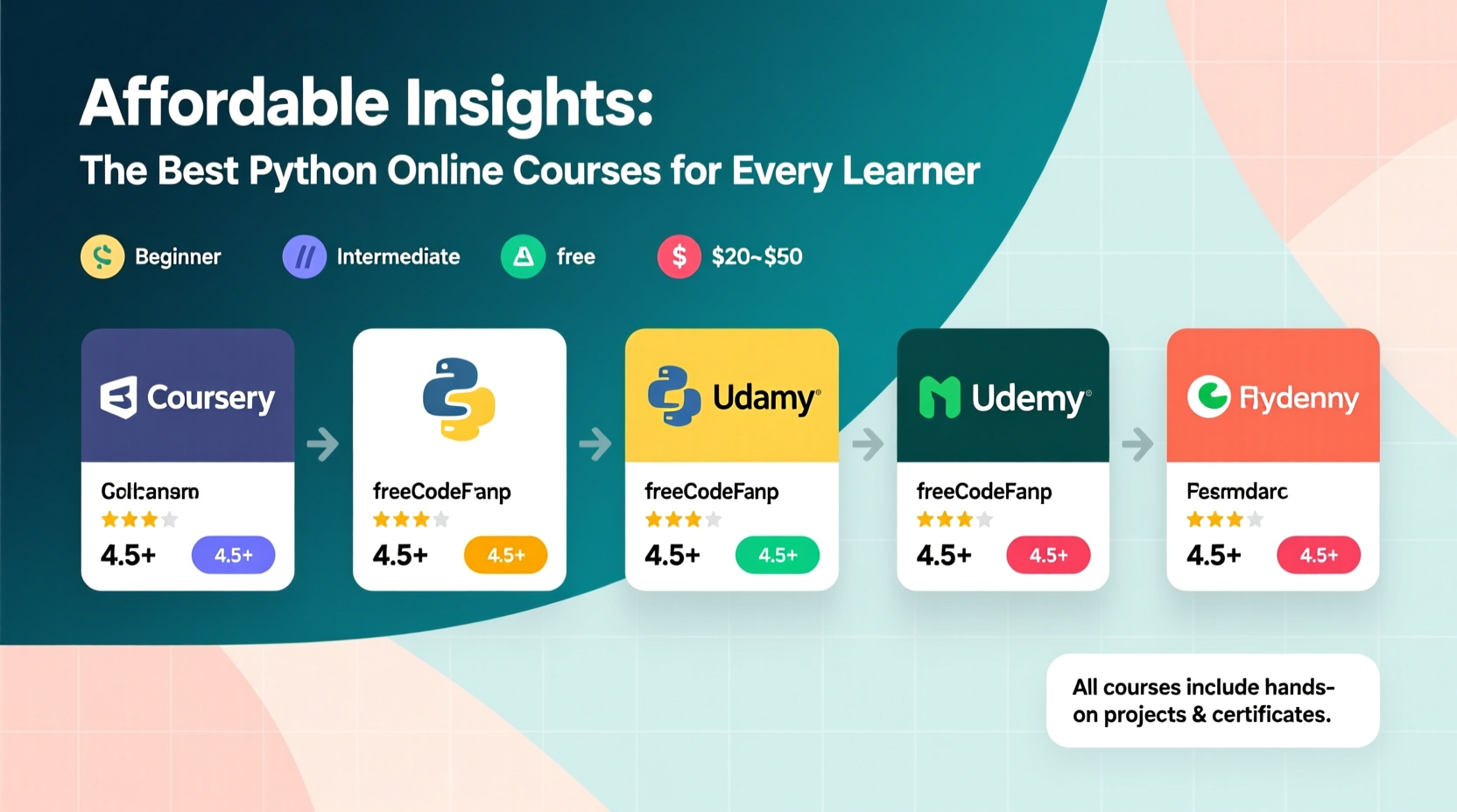 affordable insights into the best online courses on python for every learner