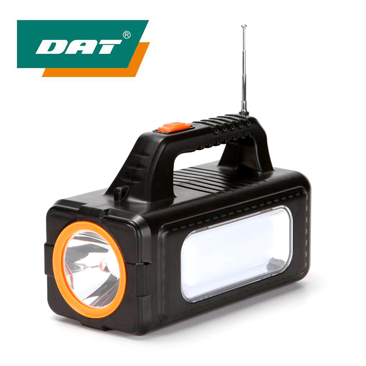 DAT brand Portable solar lighting system kit complete with 3 lamp and USB MP3 and radio solar energy light