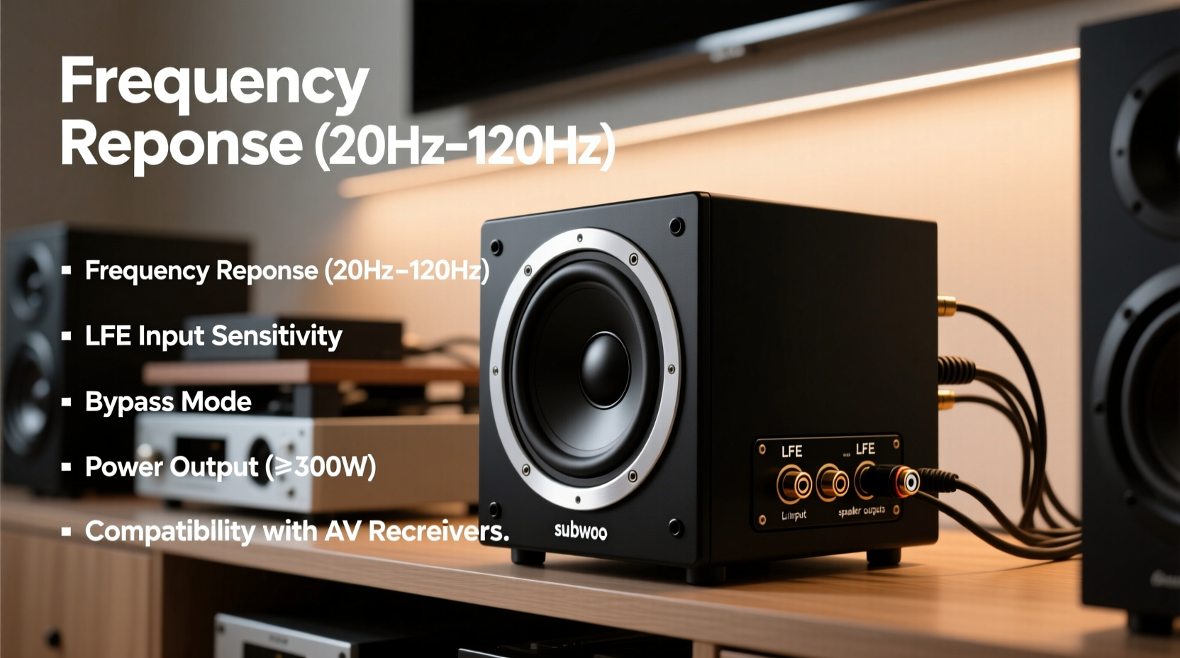 subwoofer lfe pre amplifier