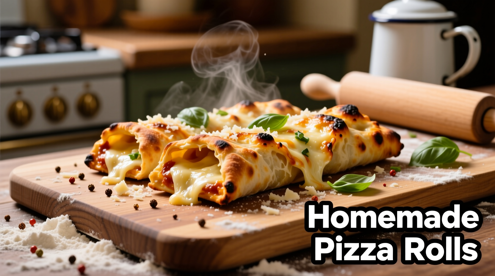 homemade pizza rolls