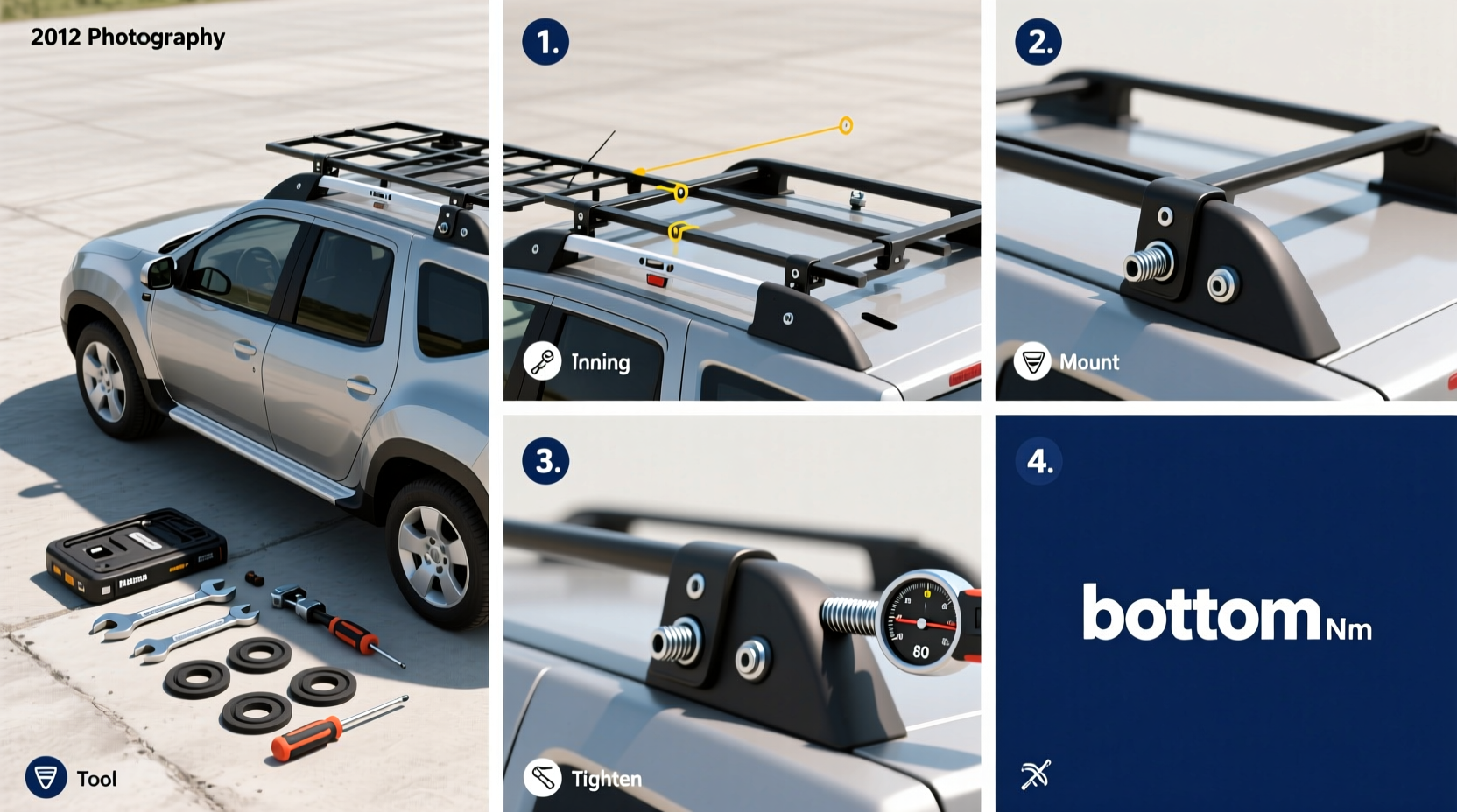 roof rack install 2012 duster