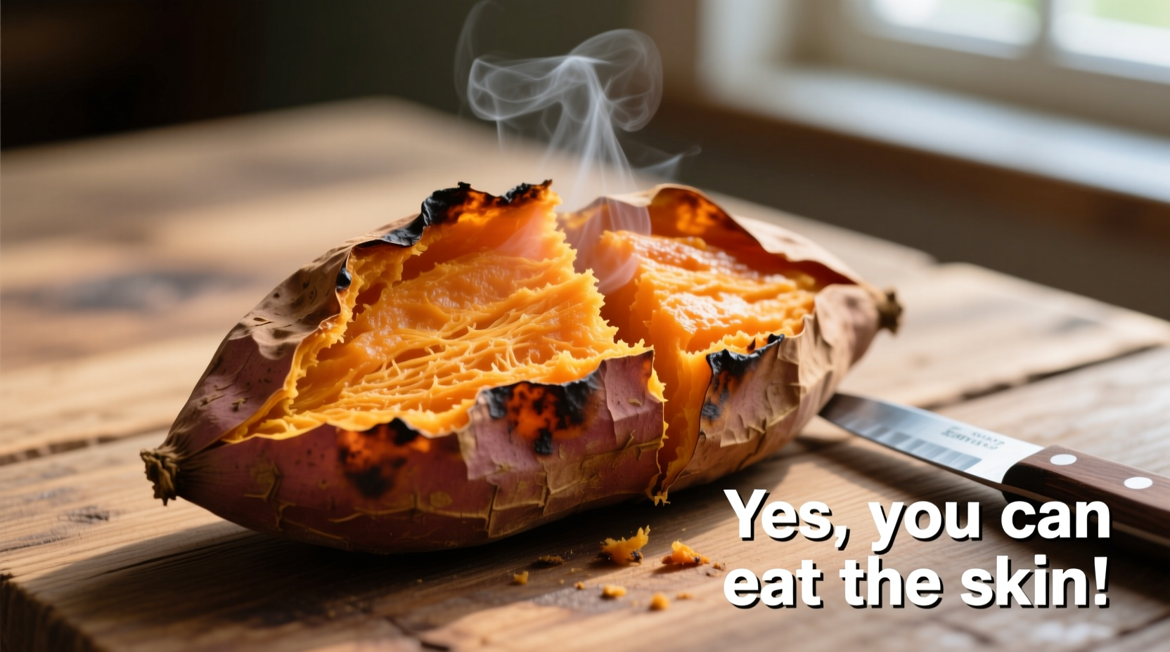 can you eat skin sweet potato