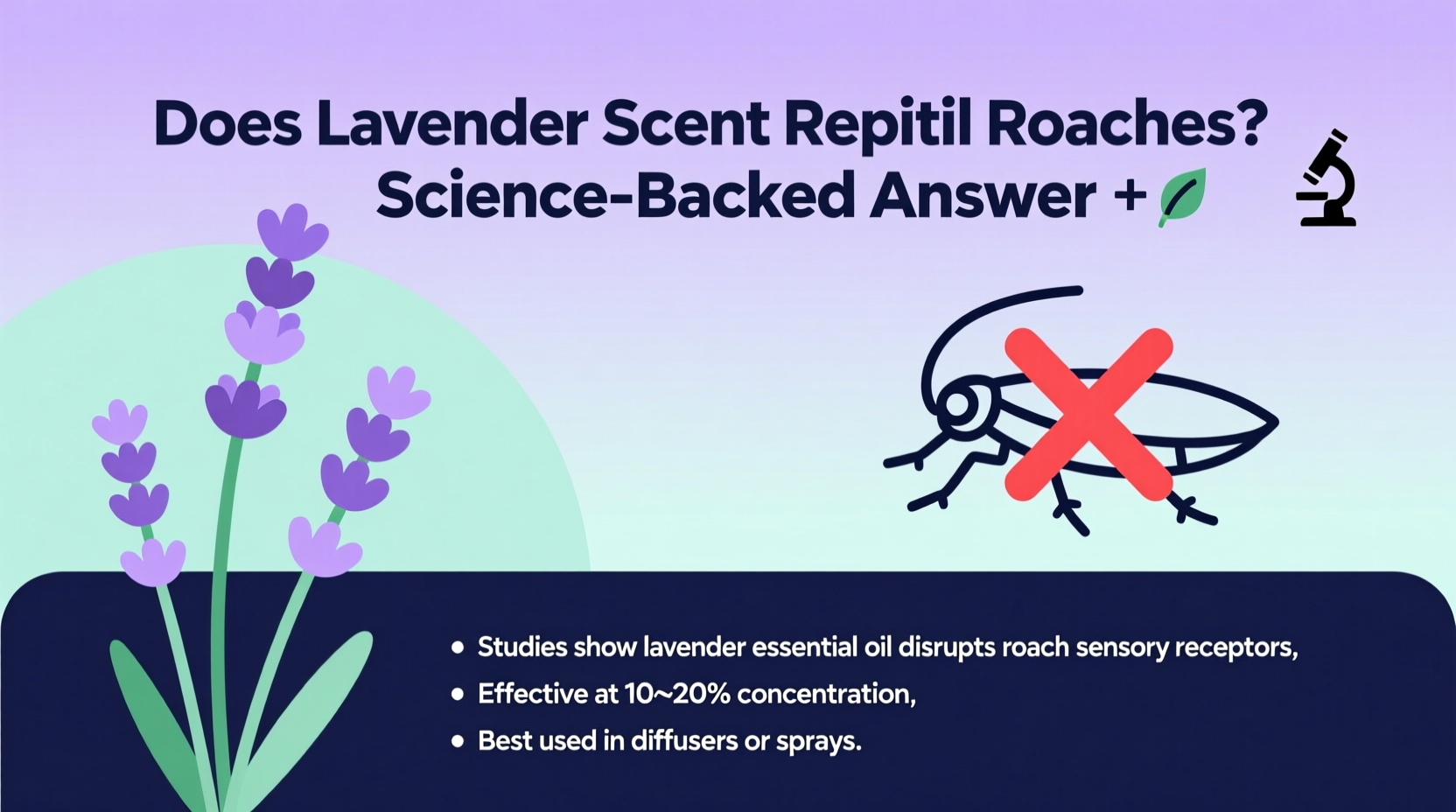 Does Lavender Scent Repel Roaches? Science-Backed Answer