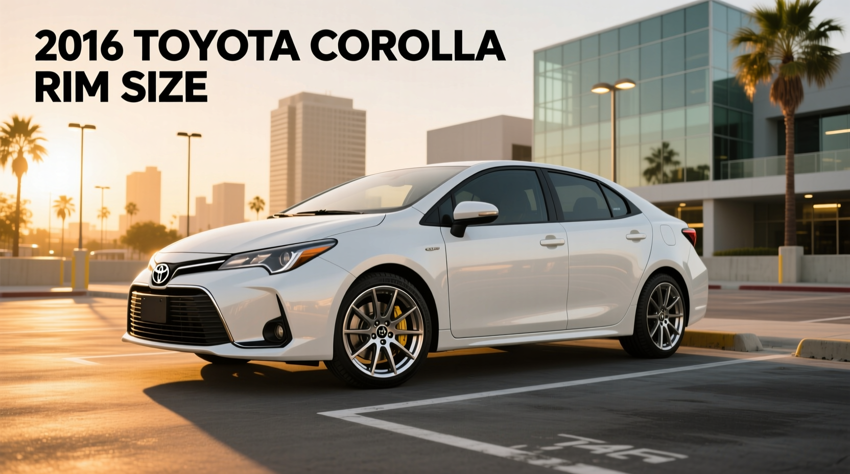 2016 toyota corolla rim size guide
