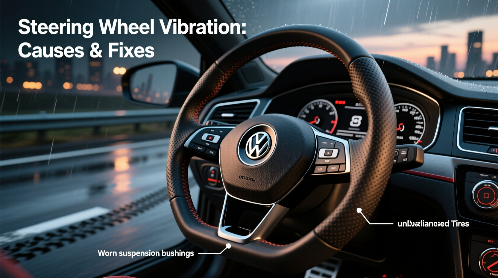 golf 8 gti steering wheel vibration