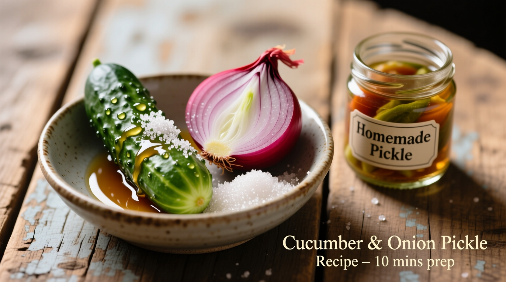 Perfect Quick Pickle Recipe: Cucumber, Onion, Vinegar, Sugar