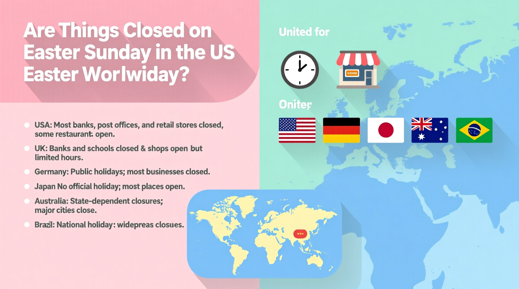 are things closed easter ww