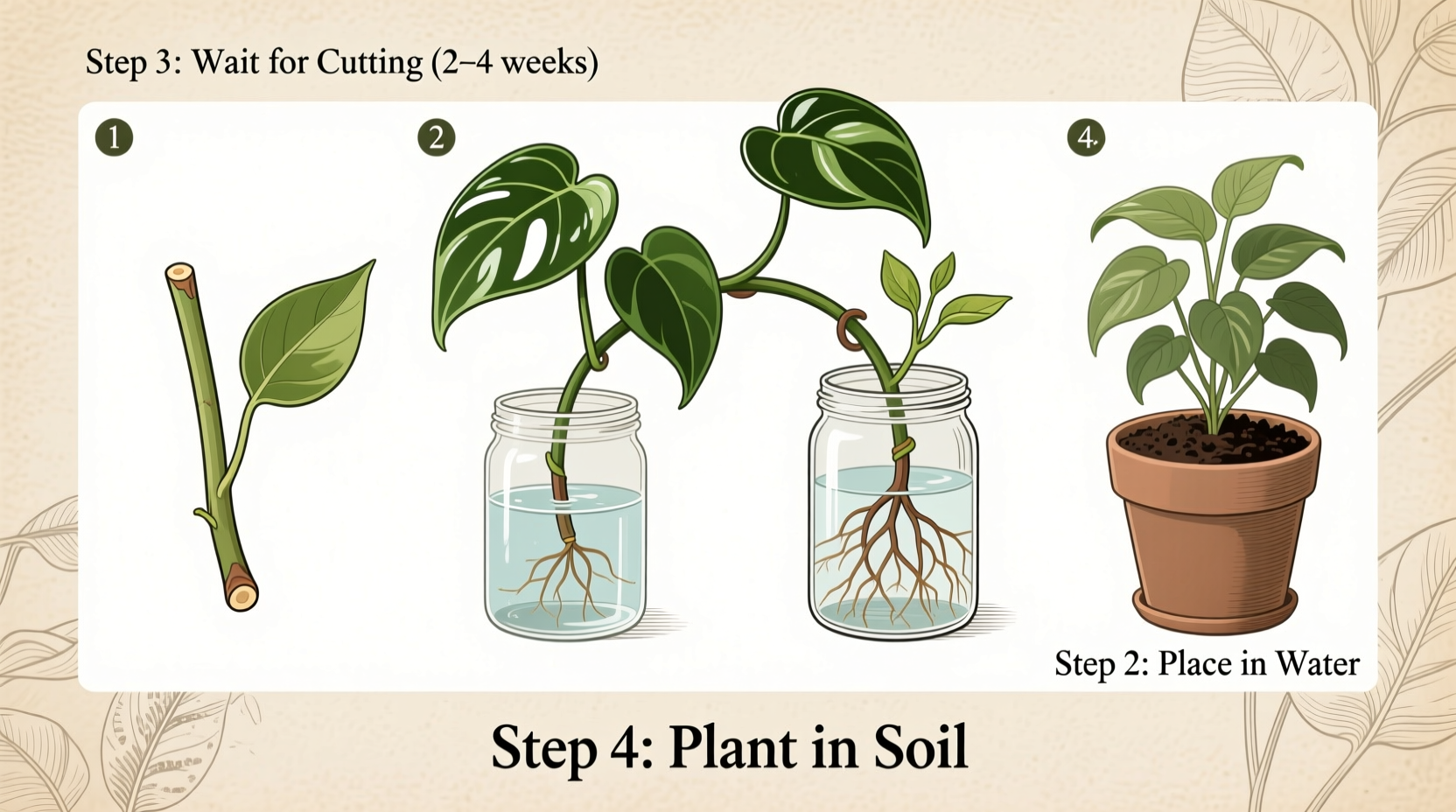 how to plant a propagated pothos