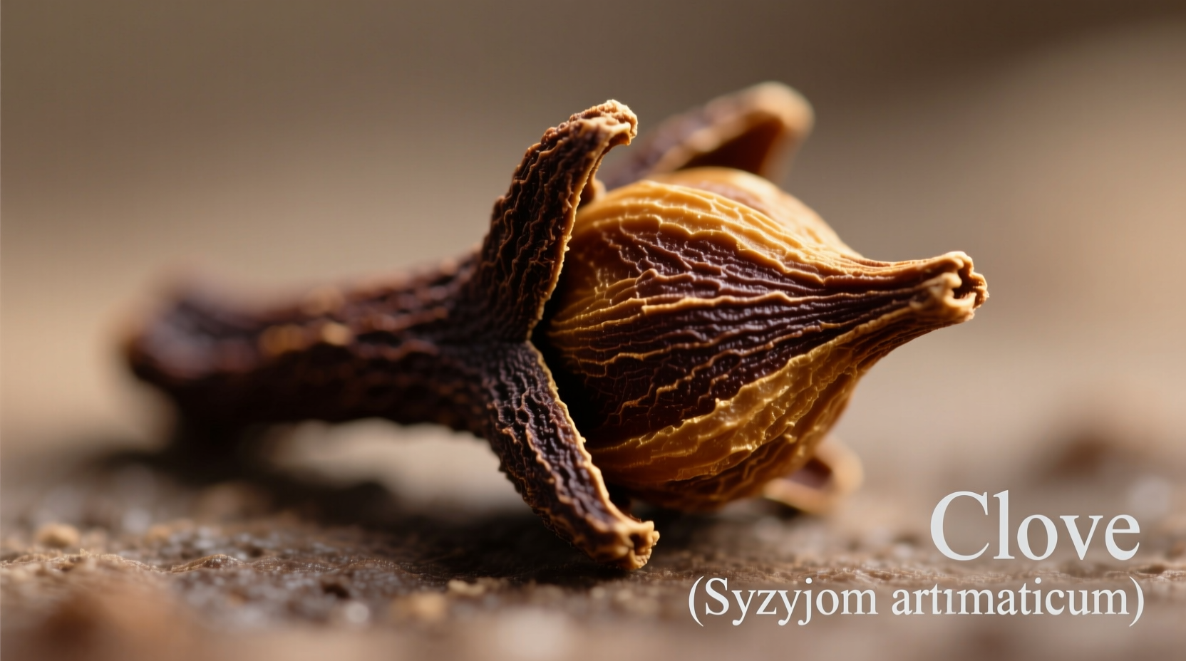 Close-up of whole dried cloves showing distinctive nail shape