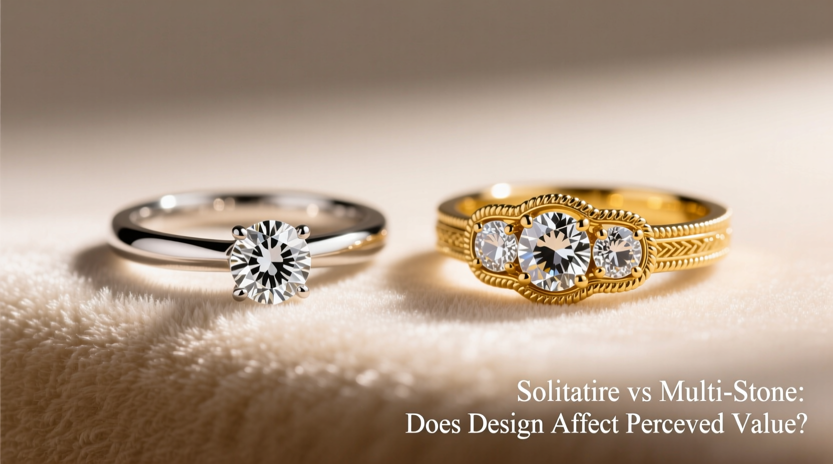 solitaire vs multi stone ring does one look cheaper than the other