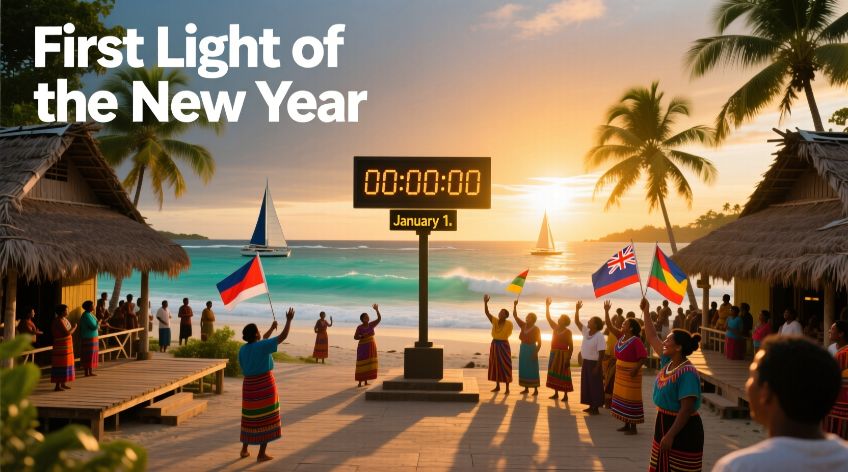 what is the first country to receive new year