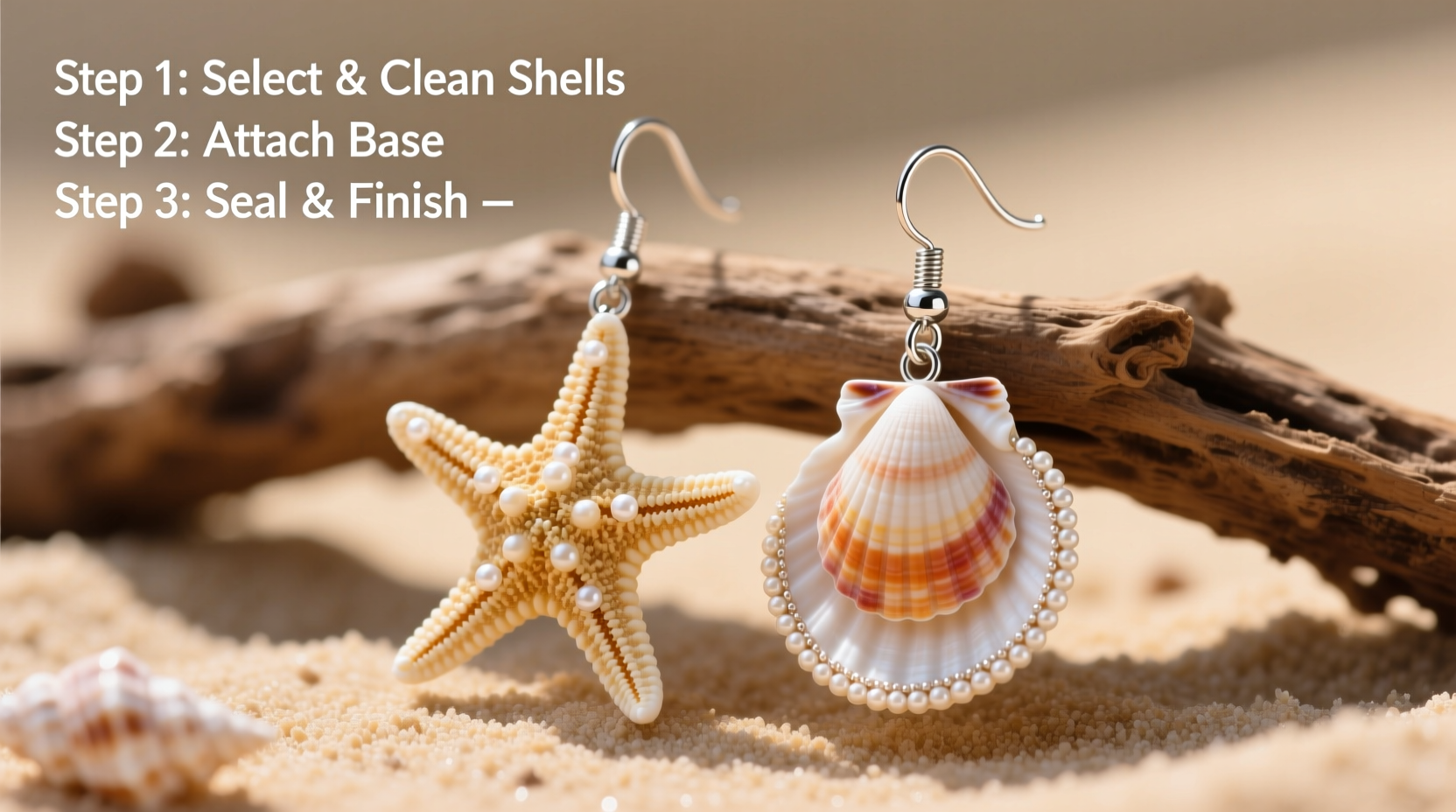 diy guide how to create stunning starfish and shell earrings step by step