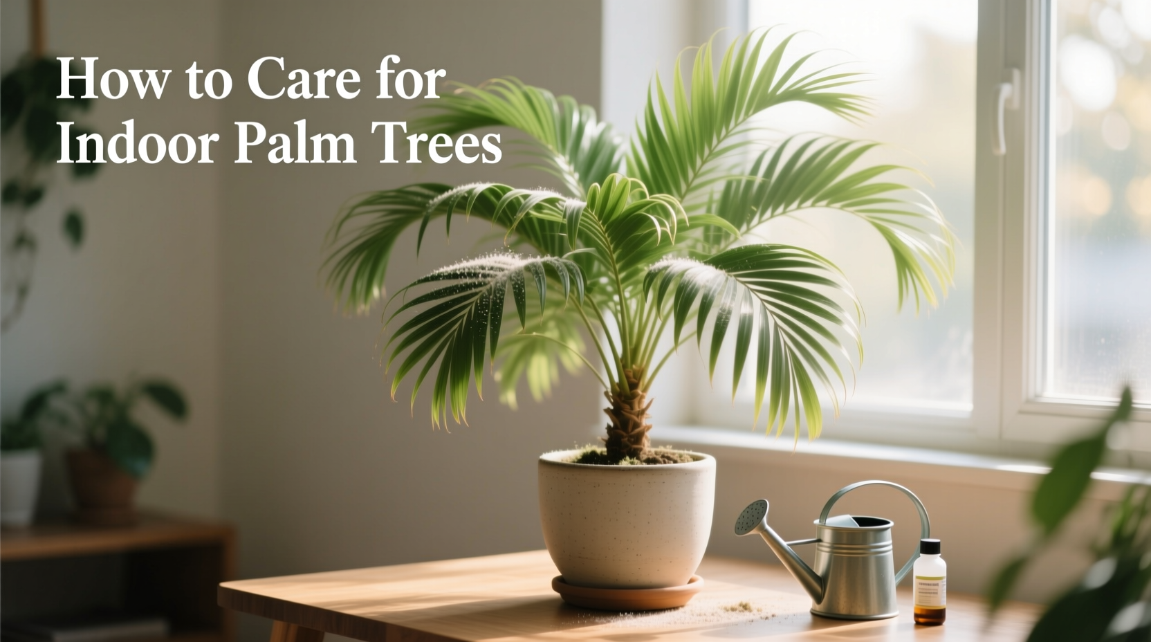 how to care for indoor palm tree