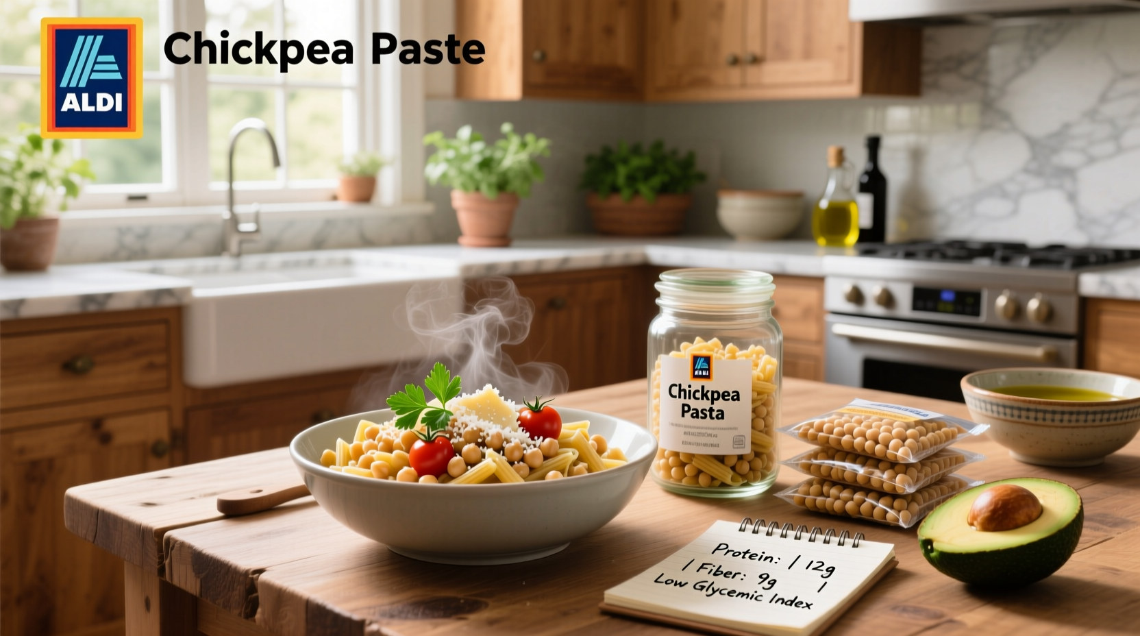 aldi chickpea pasta nutrition guide
