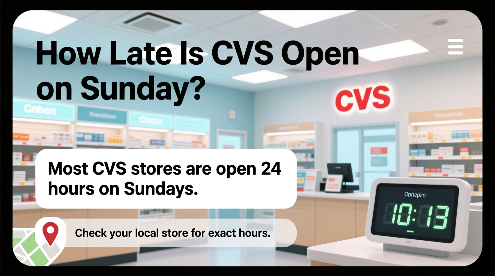 how late is cvs open on sunday