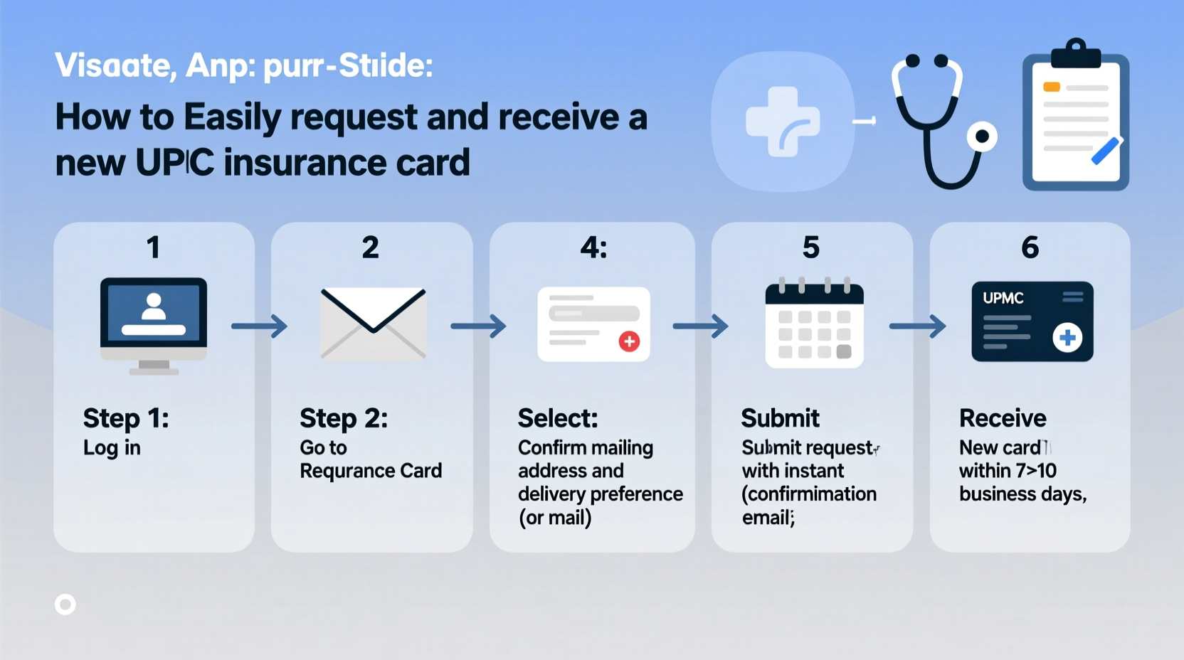 how to easily request and receive a new upmc insurance card step by step guide