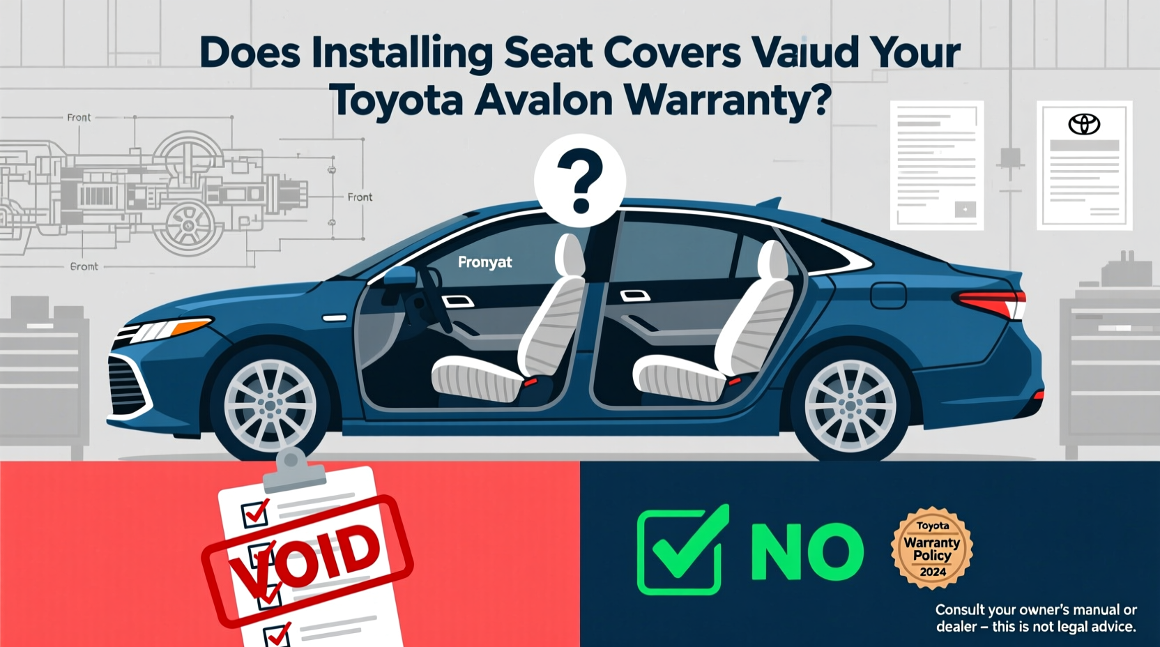 avalon warranty seat cover impact