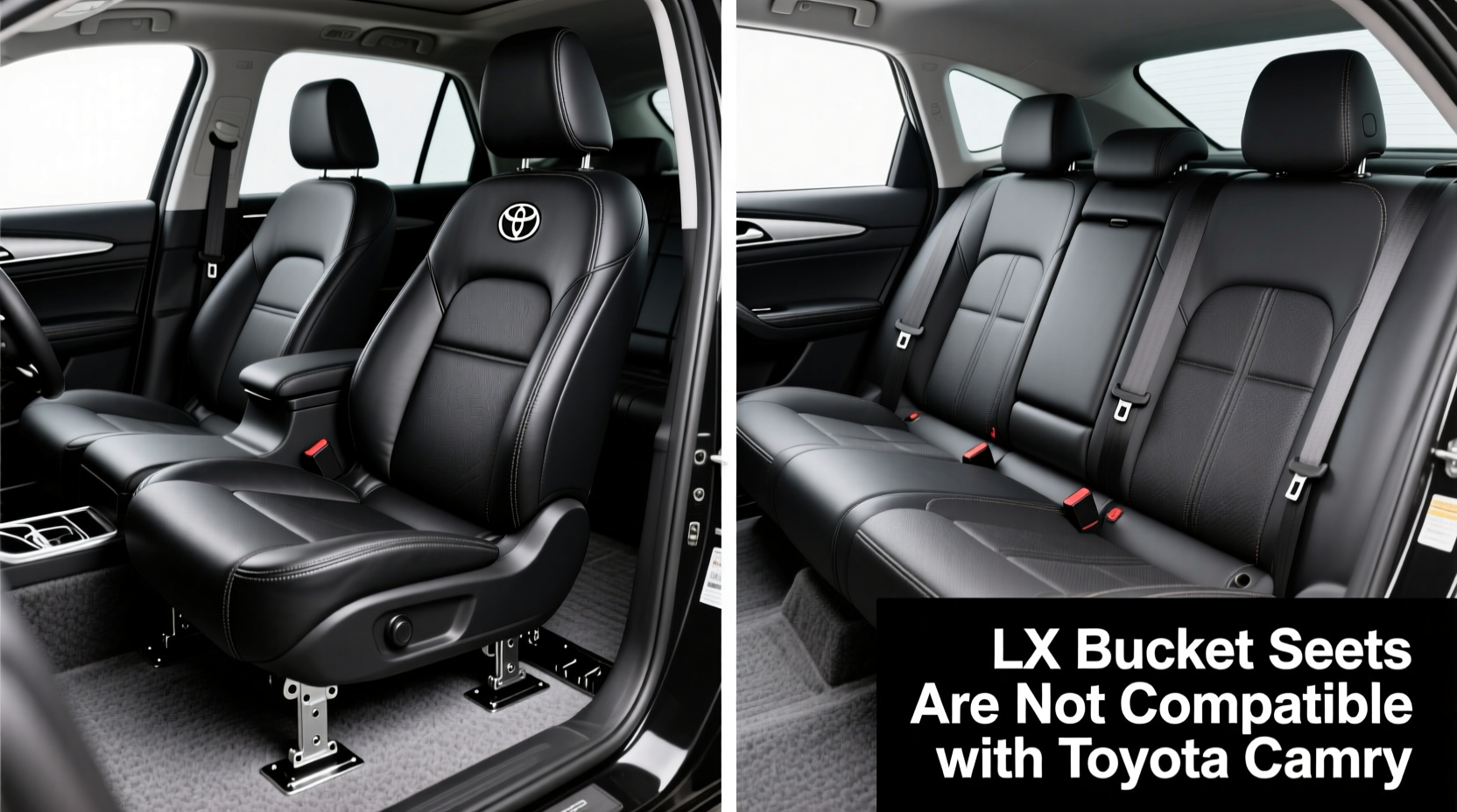 lx bucket seat install toyota camry