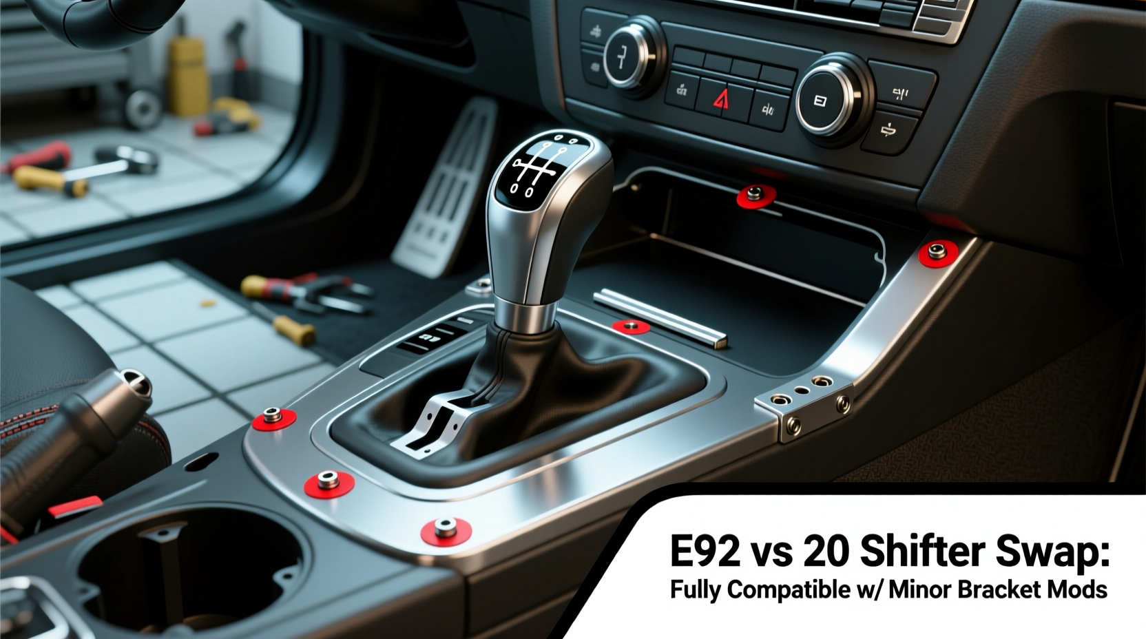 e92 vs e90 shifter swap