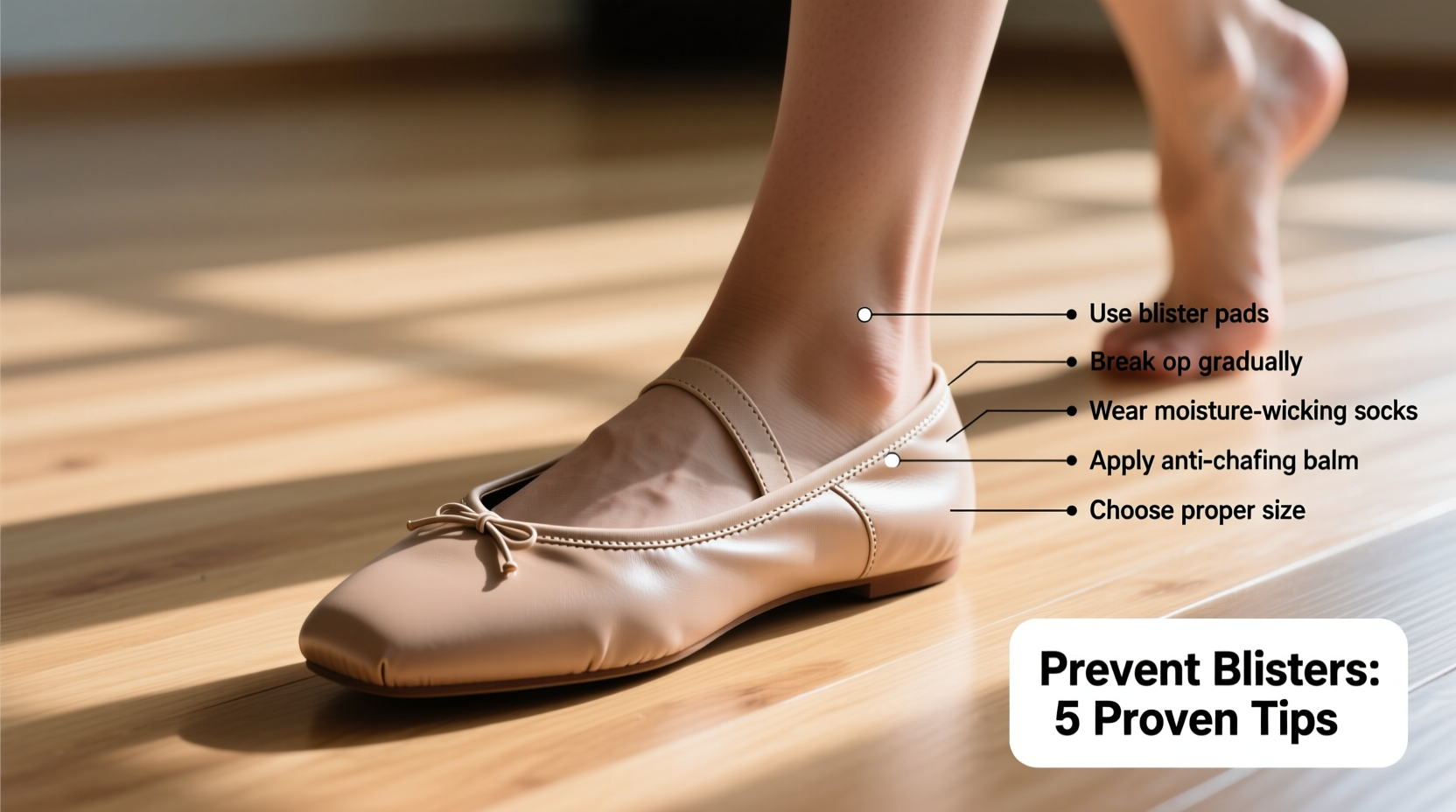 effective strategies to prevent blisters when breaking in new ballet flats
