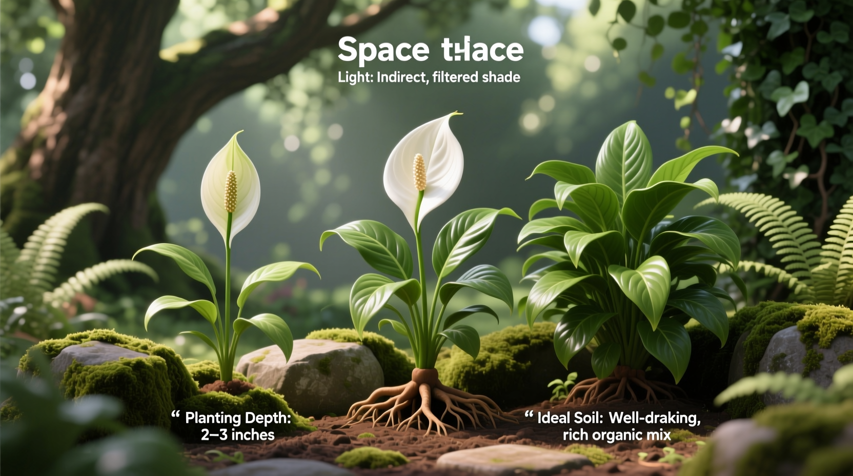 can peace lilies be planted outside